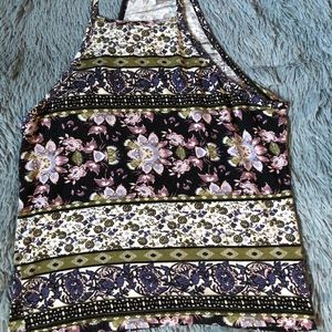 Floral Crop Top Tank